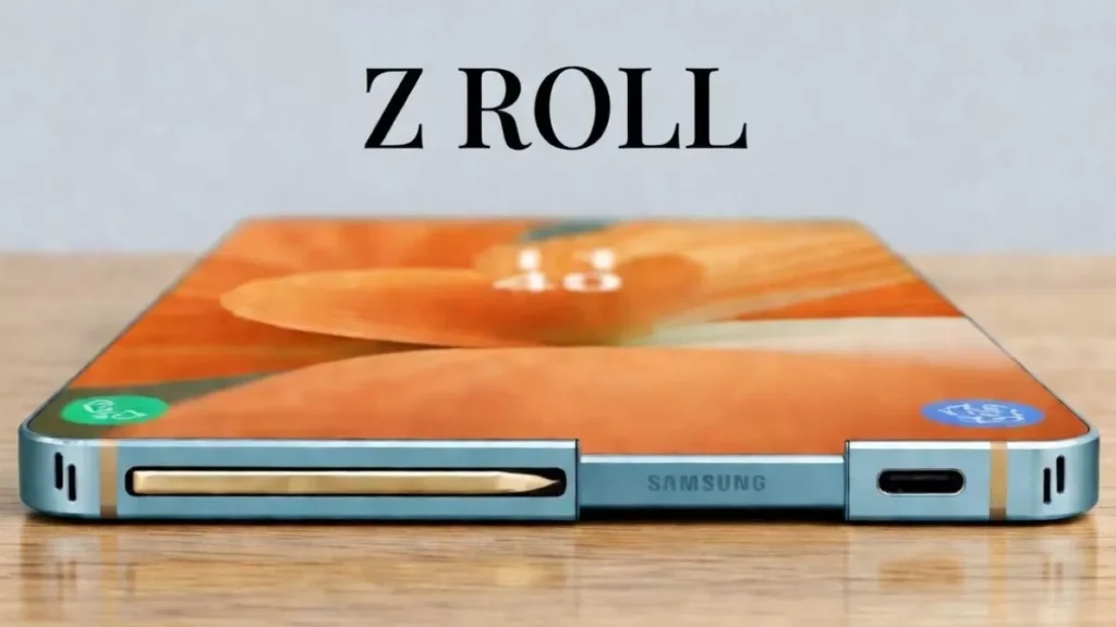 Samsung Galaxy Z Roll prototype showing extendable rollable display innovation